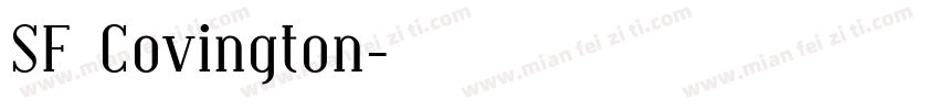 SF Covington字体转换